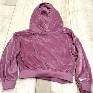 Nike Dusty Pink Velvet Hoodie Girls 6x